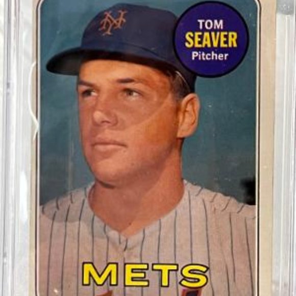 1969 TOPPS TOM SEAVER #480 CSG 5 - Picture 2 of 3